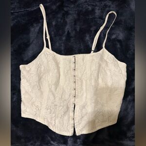 White corset top